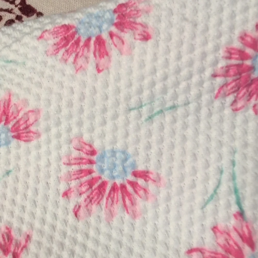 90s Vintage Miniwear Pink & White Floral Infant Girl‎ Dress Bow